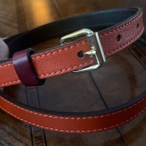 Maison Boinet Leather Belt- Black/Gold